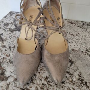 Paul Green metallic silver pump high heel shoes Size UK Sz 4.5 US Sz 7